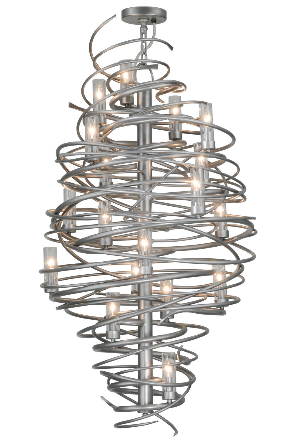 Meyda Tiffany Cyclone 148175 Chandelier Light - Pewter,Custom