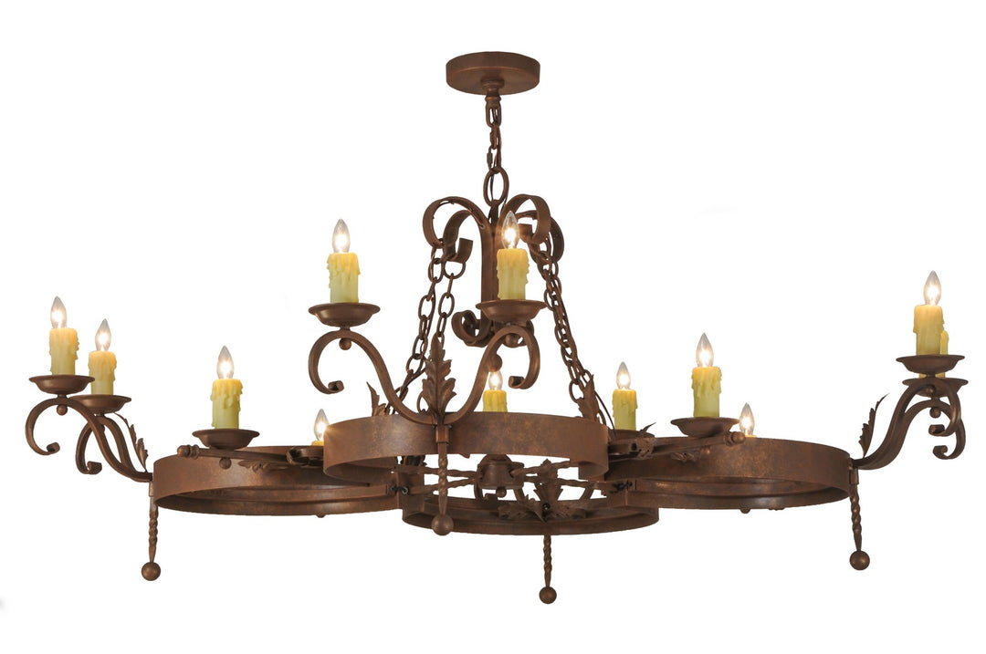 Meyda Tiffany Andorra 148577 Chandelier Light - Rust,Antique