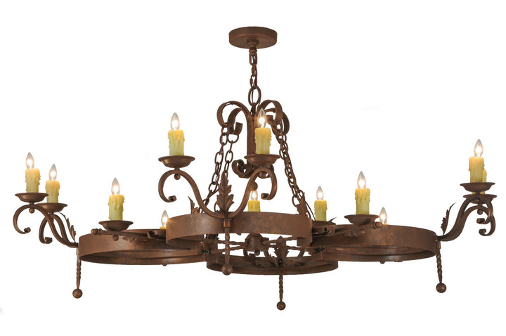 Meyda Tiffany Andorra 148577 Chandelier Light - Rust,Antique