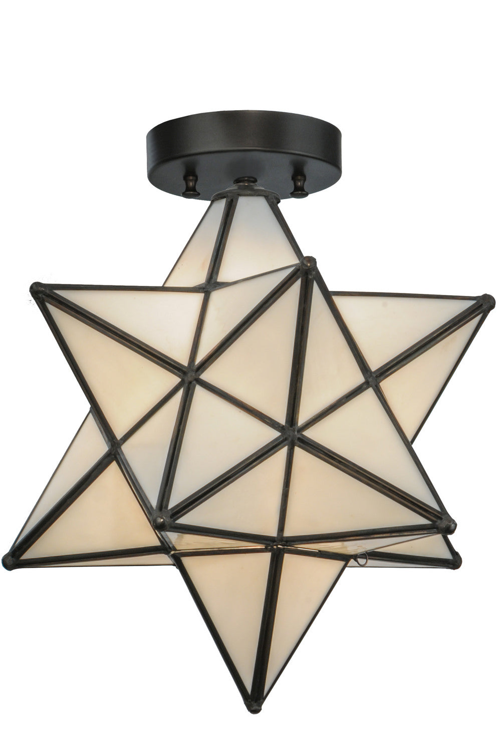 Meyda Tiffany Moravian Star 148882 Ceiling Light - Craftsman Brown