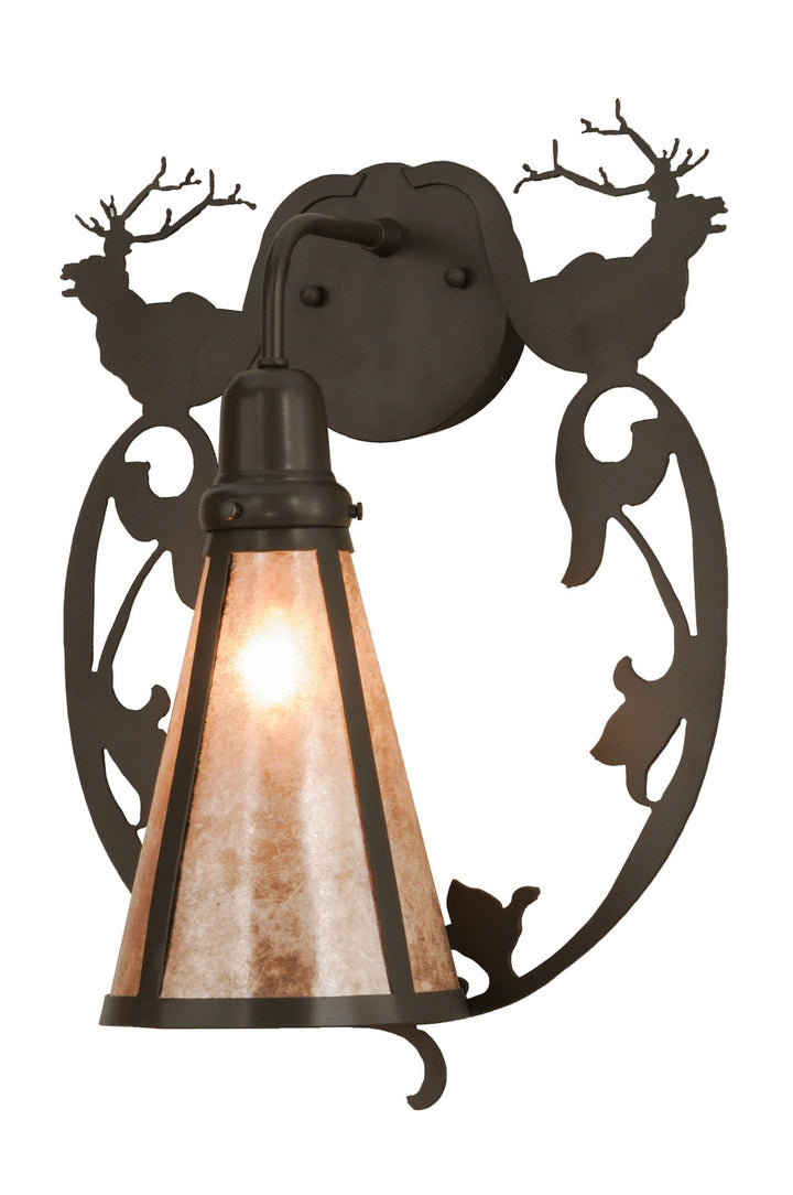 Meyda Tiffany Wild Elks 148884 Wall Light - Timeless Bronze