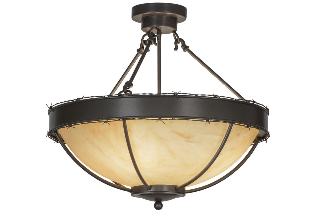 Meyda Tiffany Barbed Wire 148915 Ceiling Light - Timeless Bronze