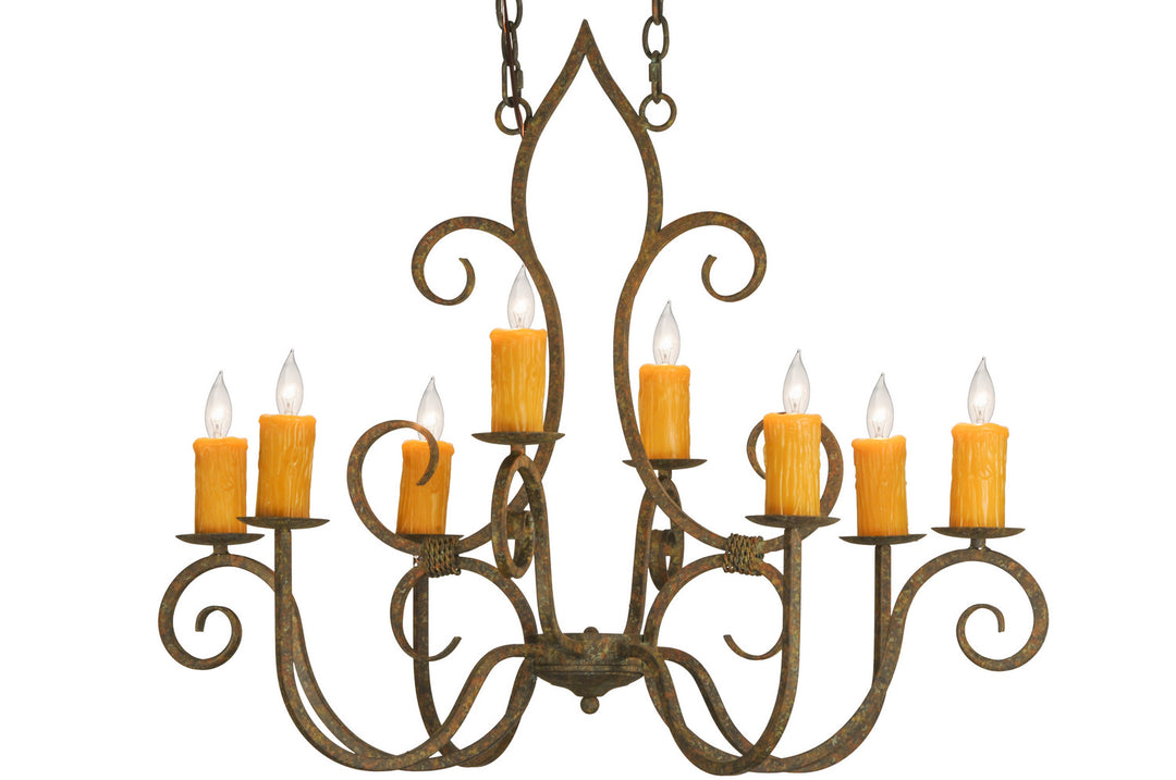 Meyda Tiffany Clifton 149185 Chandelier Light - Organic Rust