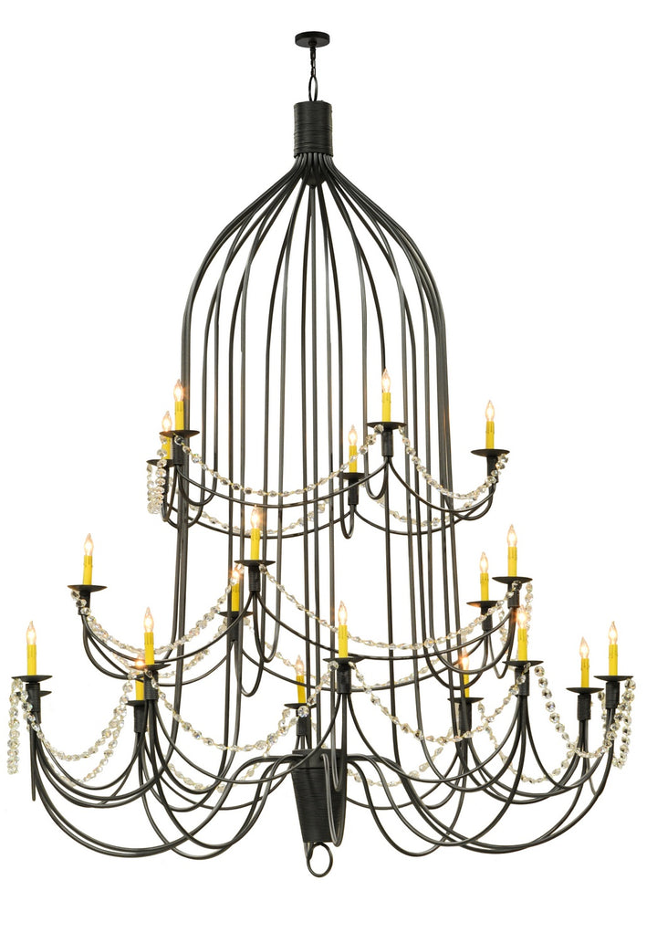 Meyda Tiffany Bell 149323 Chandelier Light - Hand Wrought Iron