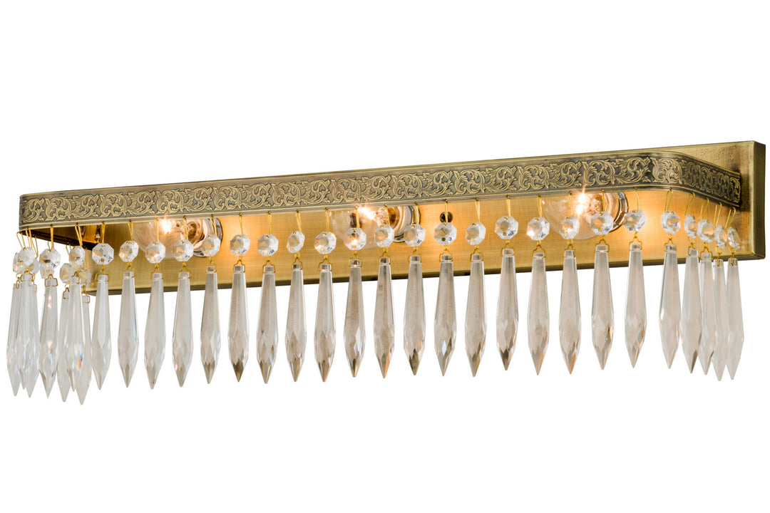 Meyda Tiffany Finnimore 149814 Bath Vanity Light 5 in. wide - Antique Brass