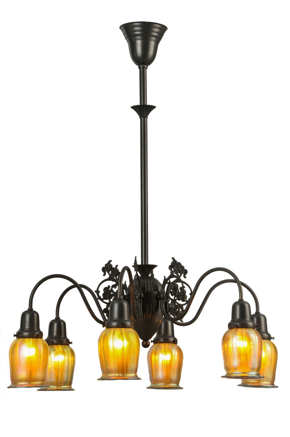Meyda Tiffany Favrile 150068 Chandelier Light - Craftsman Brown,Custom