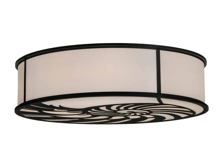 Meyda Tiffany Nautilus 150464 Ceiling Light - Black/White Acrylic