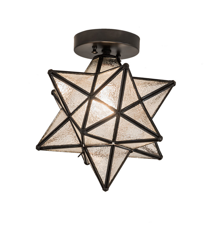 Meyda Tiffany Moravian Star 150958 Ceiling Light - Craftsman Brown