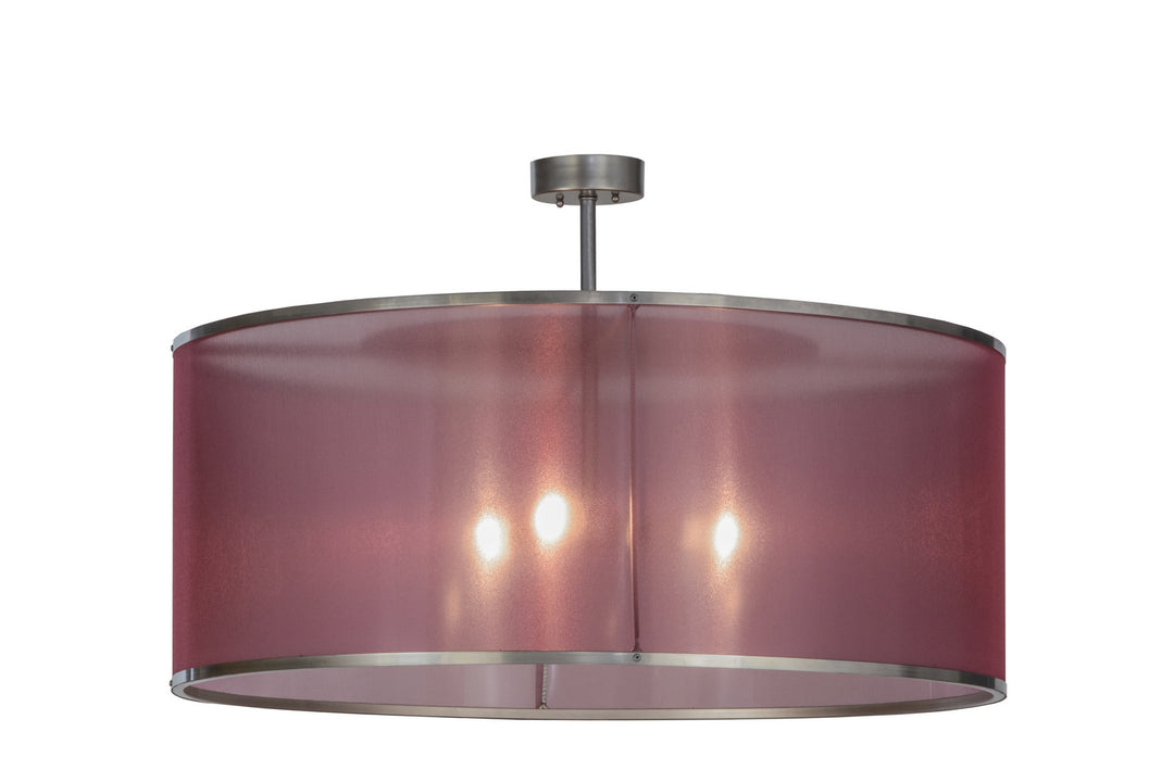 Meyda Tiffany Cilindro 151325 Pendant Light - Nickel