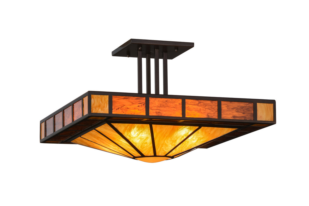 Meyda Tiffany Zuvan 151363 Ceiling Light - Mahogany Bronze