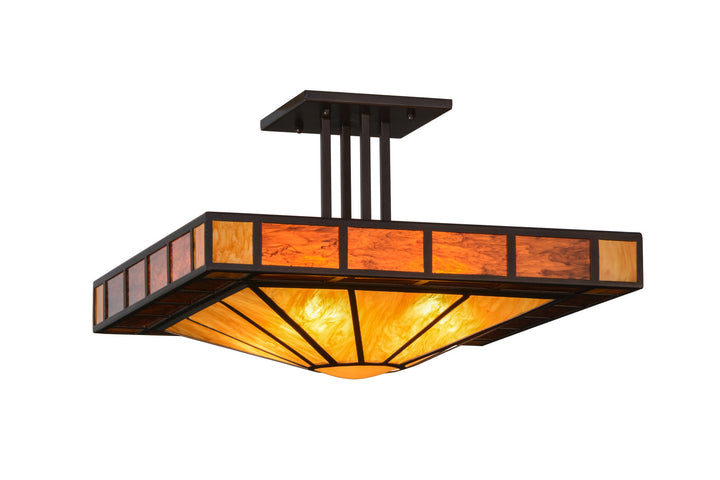 Meyda Tiffany Zuvan 151363 Ceiling Light - Mahogany Bronze