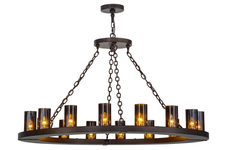 Meyda Tiffany Loxley 151695 Chandelier Light - Mahogany Bronze