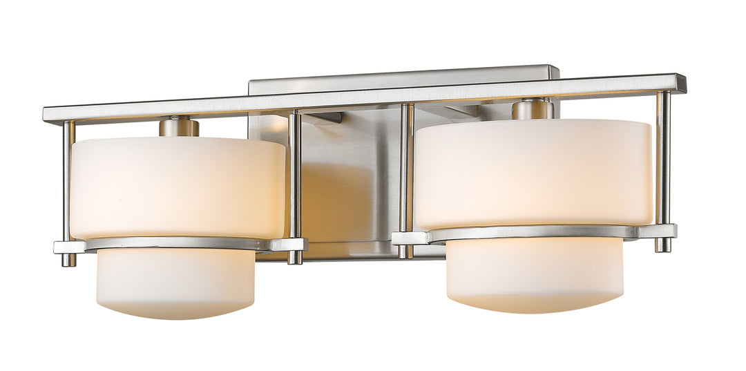 Z-Lite Porter 3030-2V-BN Bath Vanity Light 16 in. wide - Brushed Nickel