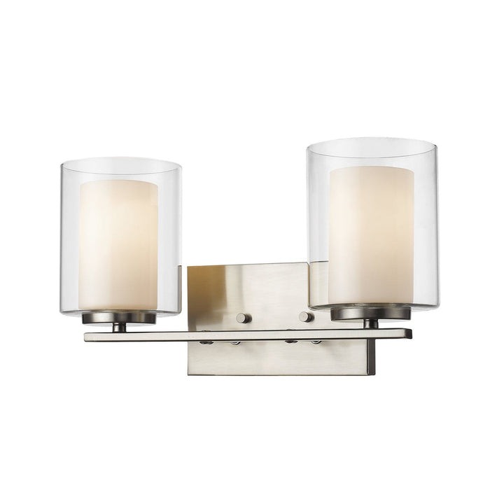 Z-Lite Willow 426-2V-BN Bath Vanity Light 15 in. wide - Brushed Nickel