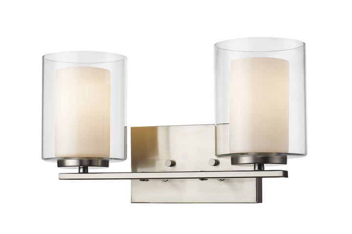 Z-Lite Willow 426-2V-BN Bath Vanity Light 15 in. wide - Brushed Nickel