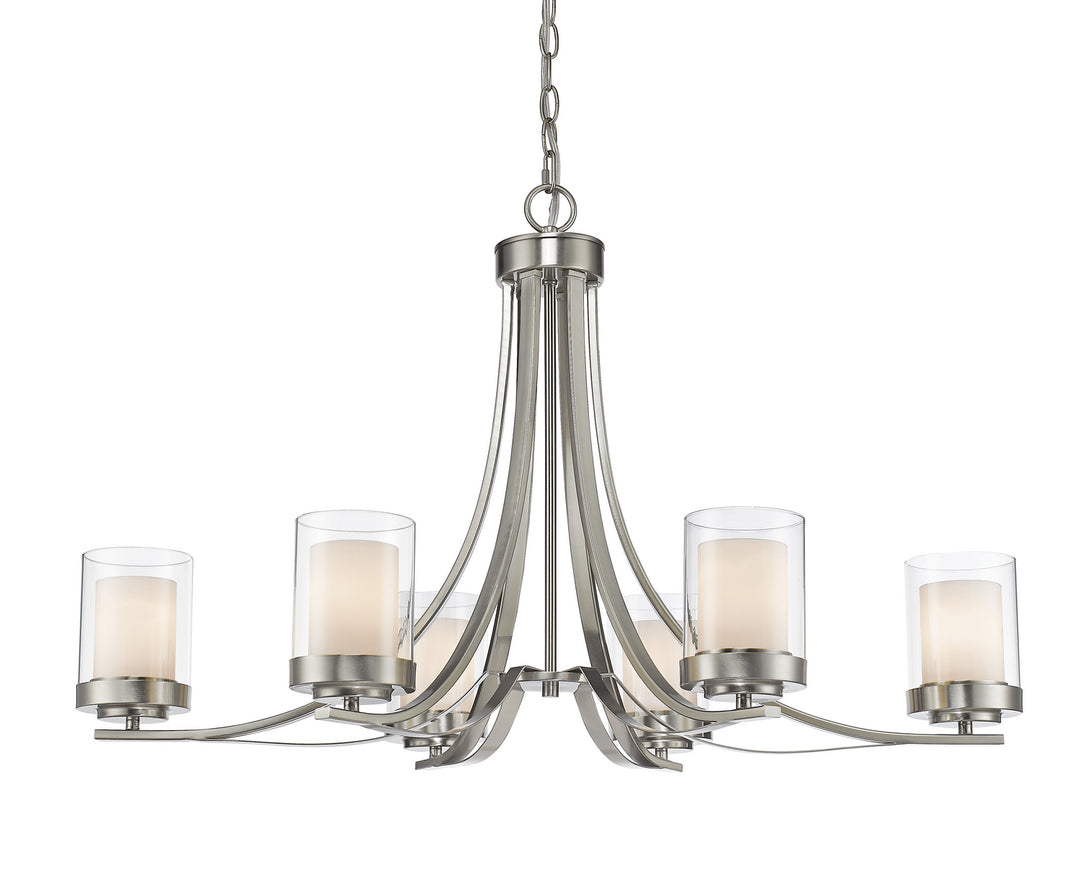 Z-Lite Willow 426-6-BN Chandelier Light - Brushed Nickel