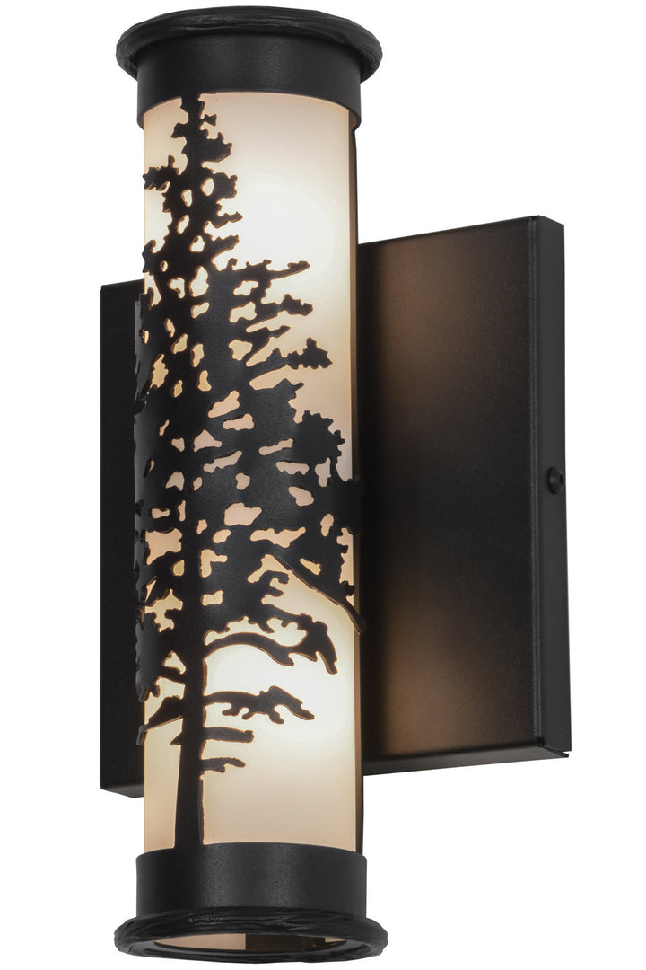 Meyda Tiffany Tamarack 151830 Wall Light - Black/White Acrylic