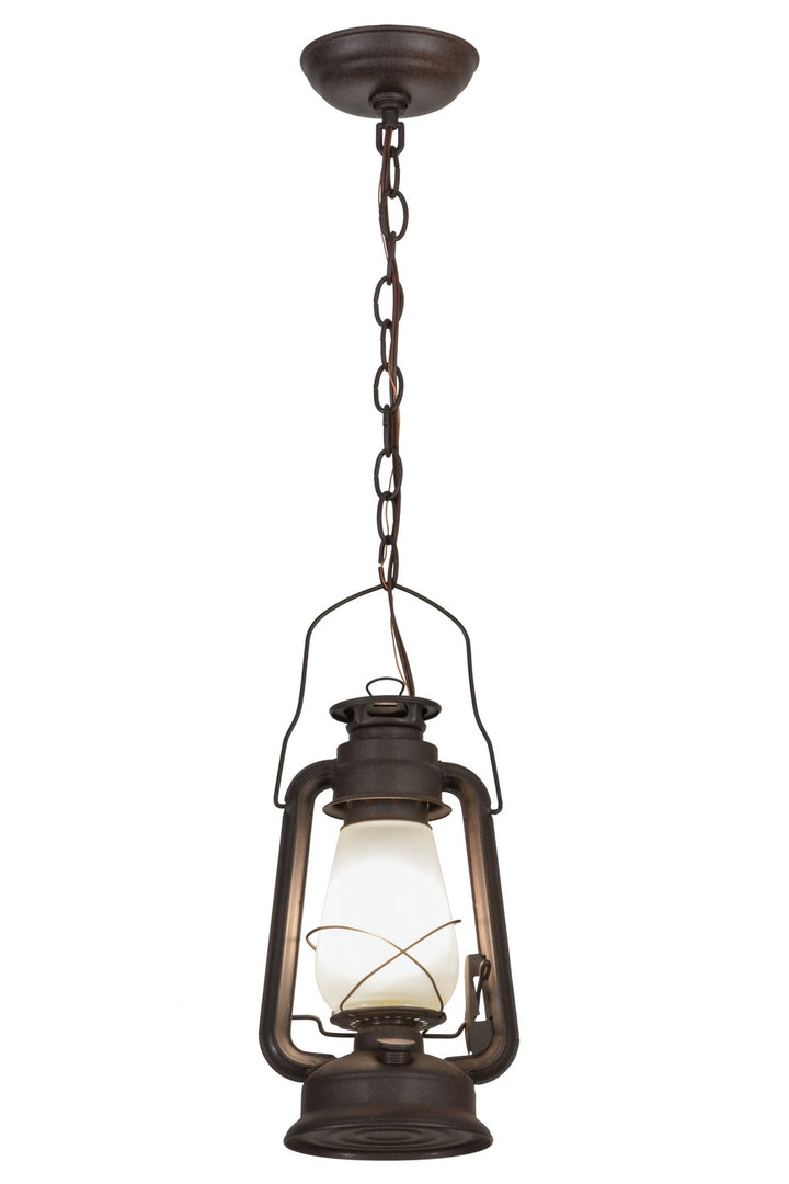 Meyda Tiffany Miners Lantern 151907 Pendant Light - Rust