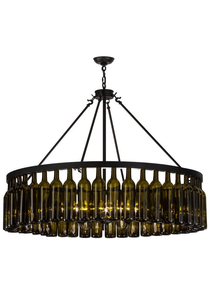 Meyda Tiffany Tuscan Vineyard 152072 Chandelier Light - Textured Black