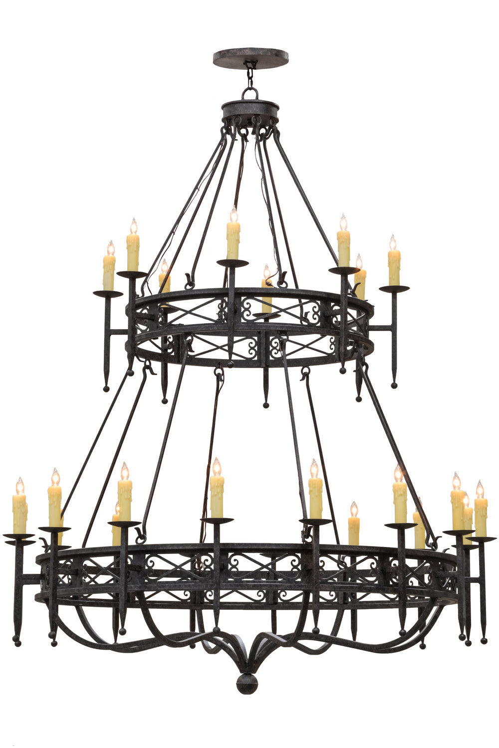 Meyda Tiffany Gina 152111 Chandelier Light - Mahogany Bronze