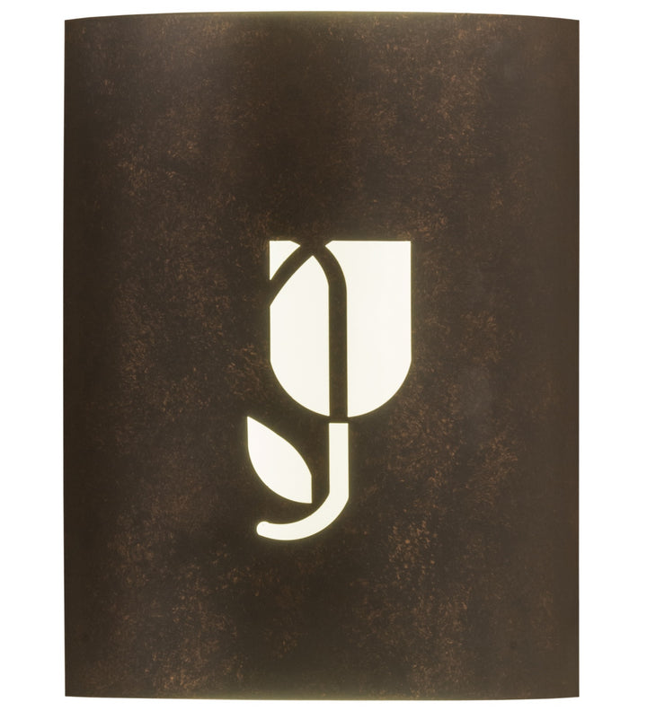 Meyda Tiffany Country Inn 152474 Wall Light - Gilded Tobacco White Acrylic Sb Inside