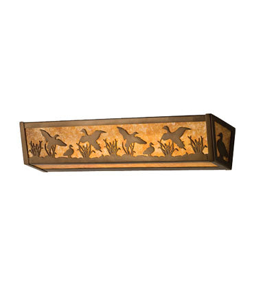 Meyda Tiffany Ducks In Flight 15279 Bath Vanity Light 24 in. wide - Antique Copper