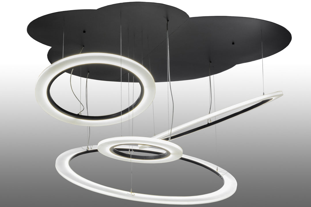 Meyda Tiffany Lighting 152833 Anillo Led Pendant Decor Black