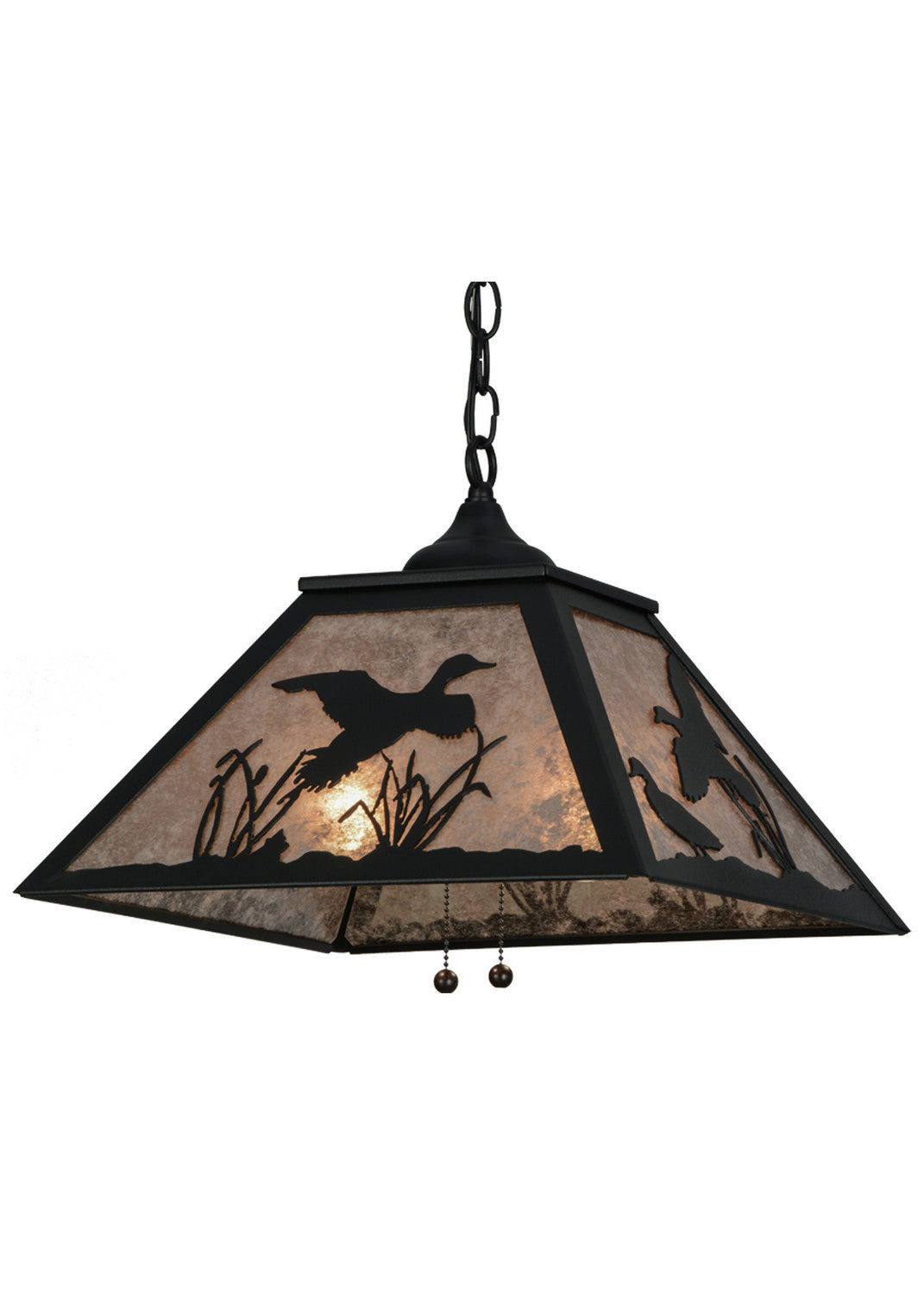 Meyda Tiffany Ducks In Flight 152902 Pendant Light - Vintage Copper