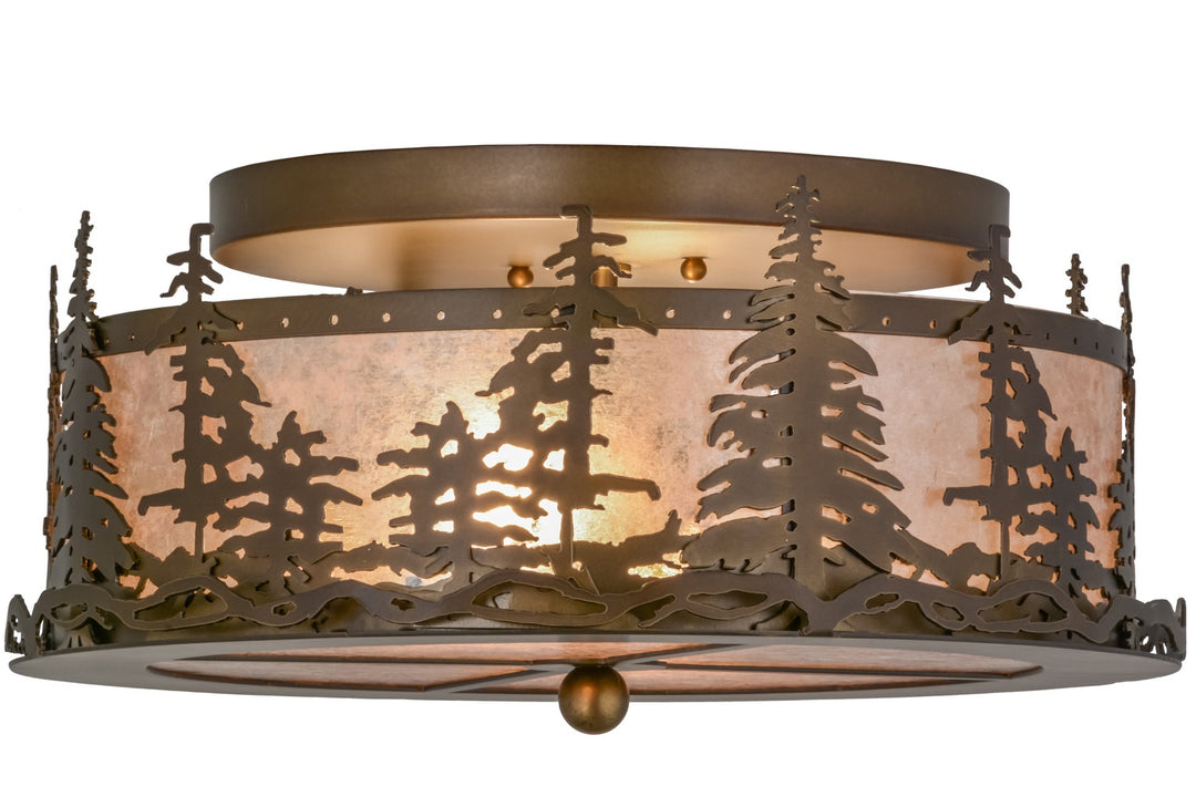 Meyda Tiffany Tall Pines 160561 Ceiling Light - Antique Copper