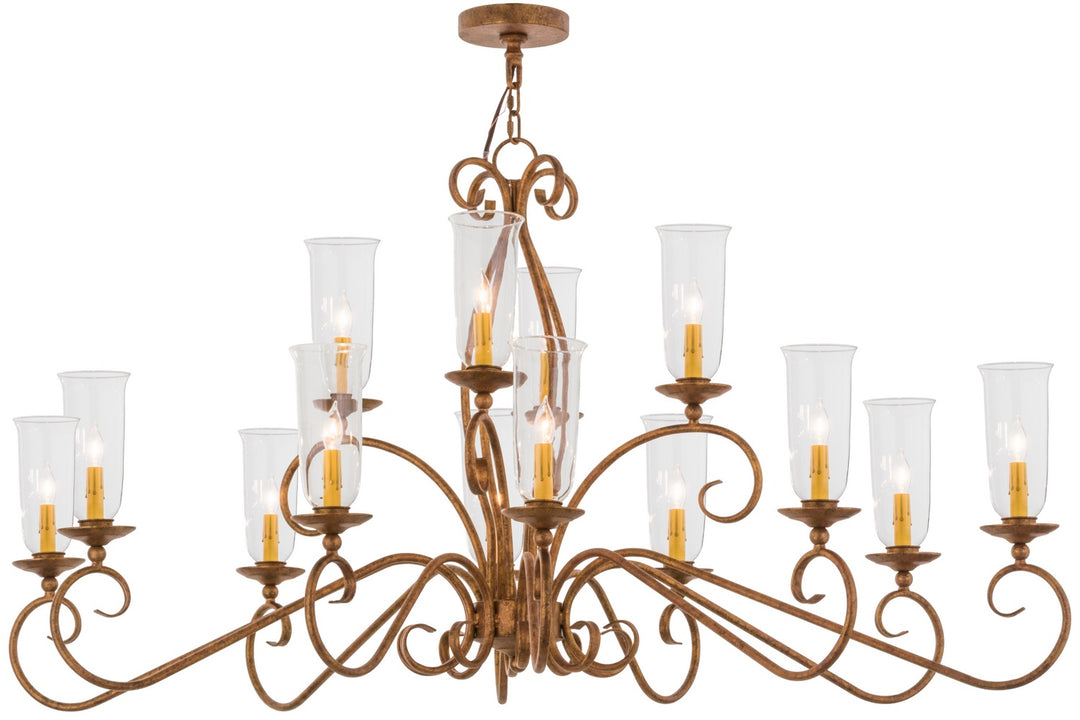 Meyda Tiffany Wallis 160782 Chandelier Light - Autumn Leaf