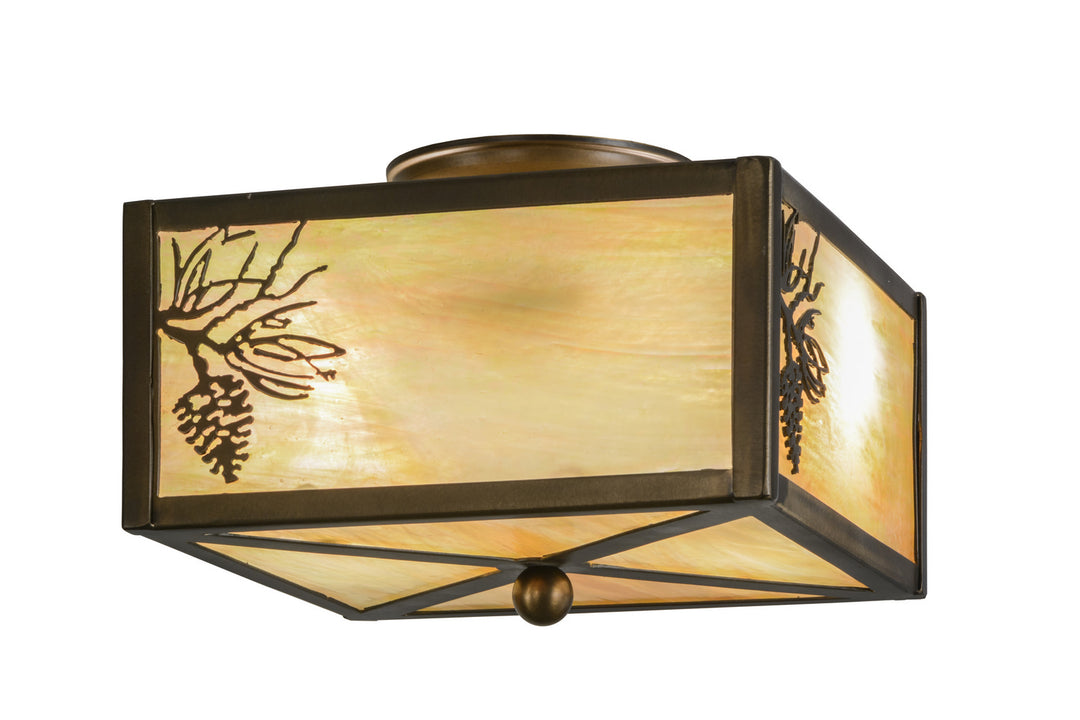 Meyda Tiffany Balsam Pine 16497 Ceiling Light - Antique Copper