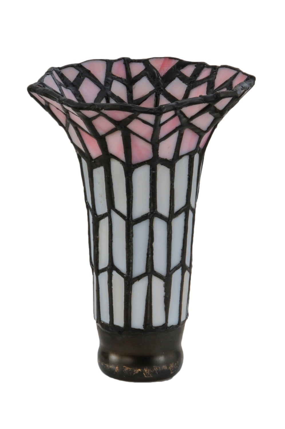 Meyda Tiffany Lighting 17624 Stained Glass Pond Lily Shade Lamp Shade Bronze / Dark