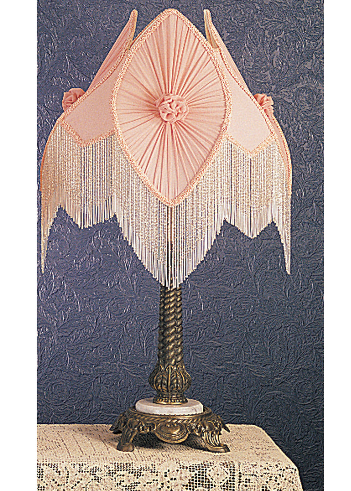 Meyda Tiffany Lighting 19226 Fabric & Fringe One Light Accent Lamp Lamp Bronze / Dark