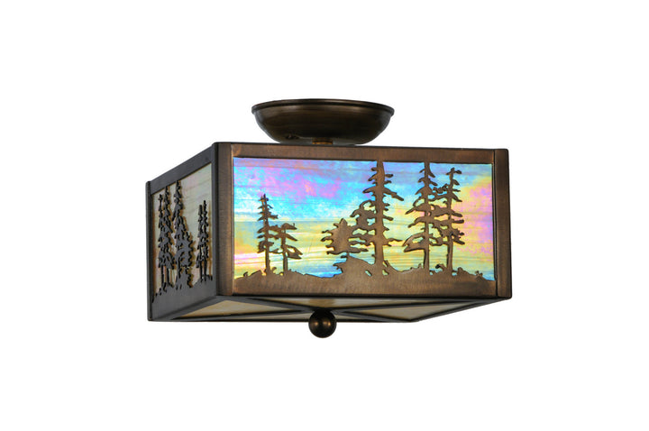 Meyda Tiffany Tall Pines 22864 Ceiling Light - Antique Copper