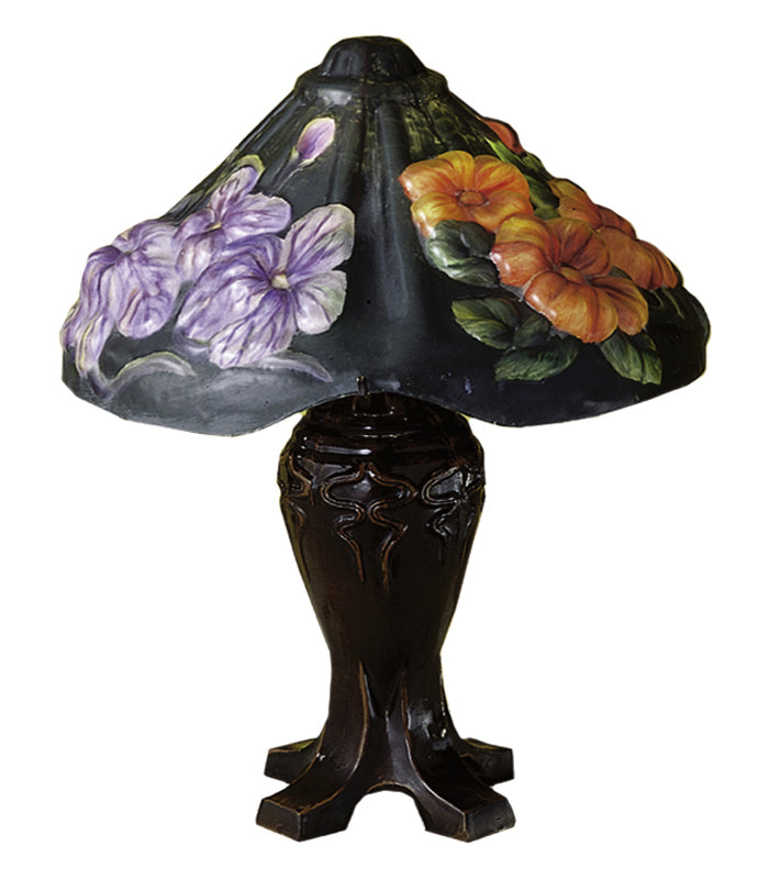 Meyda Tiffany Lighting 24034 Puffy One Light Table Lamp Lamp Bronze / Dark