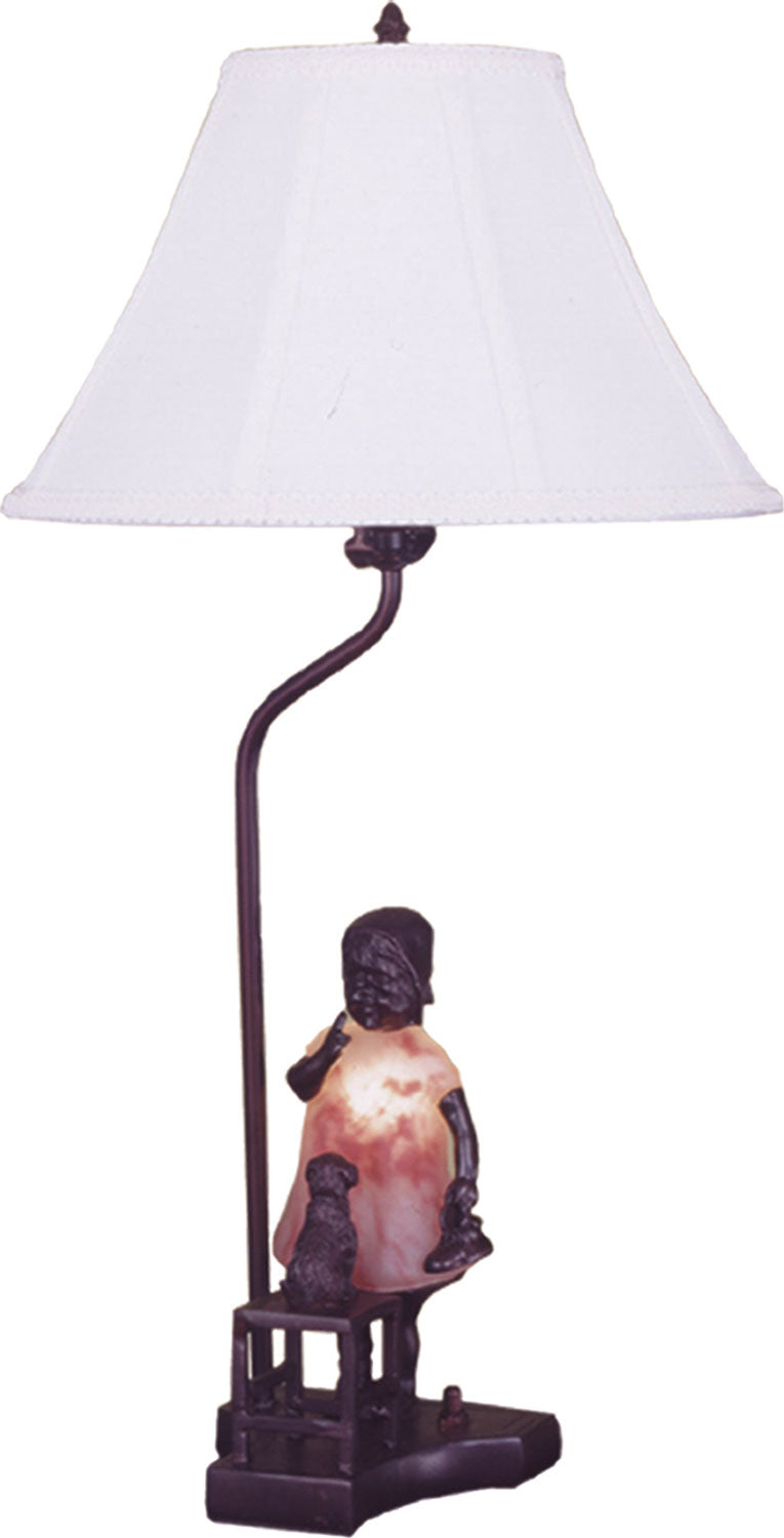 Meyda Tiffany Lighting 24166 Silhouette Accent Lamp Lamp Bronze / Dark