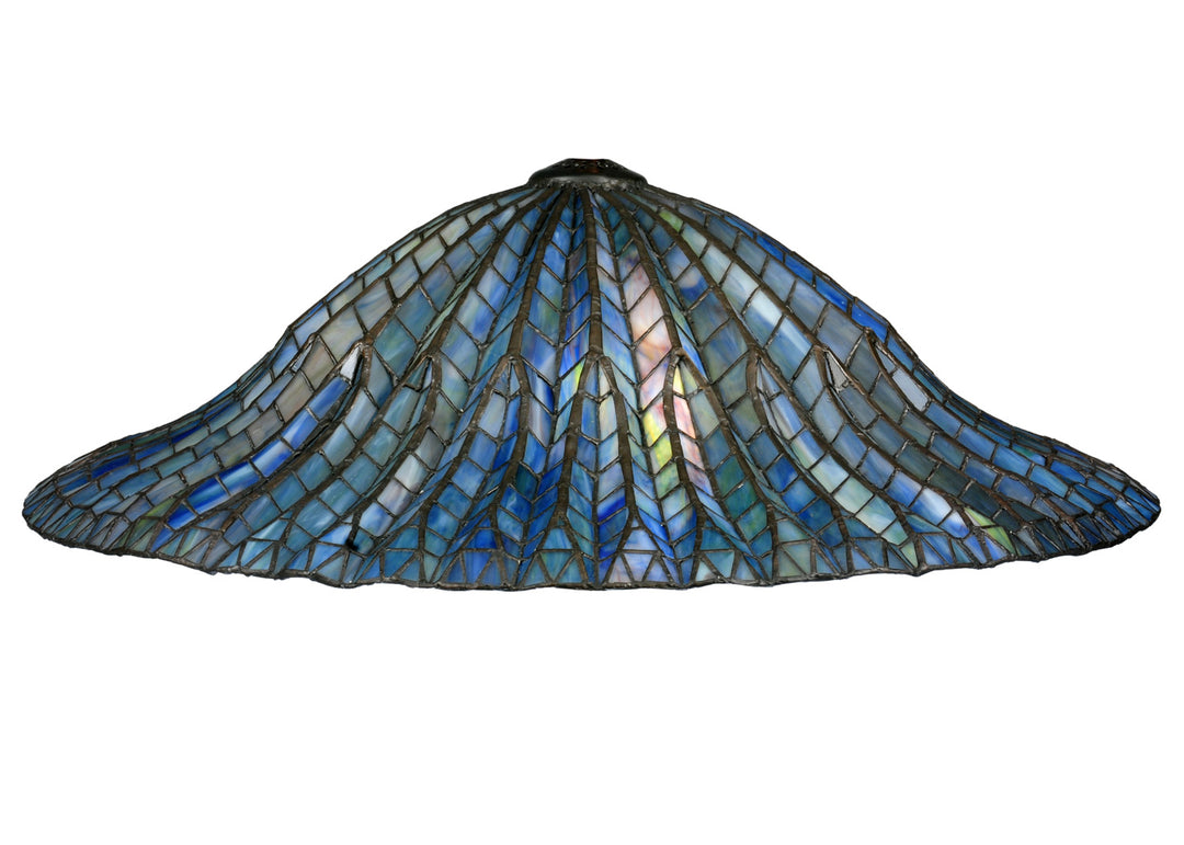 Meyda Tiffany Lighting 28863 Tiffany Lotus Leaf Shade Lamp Shade Bronze / Dark