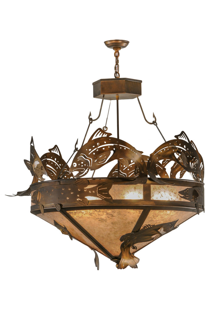 Meyda Tiffany Catch Of The Day 30766 Pendant Light - Antique Copper