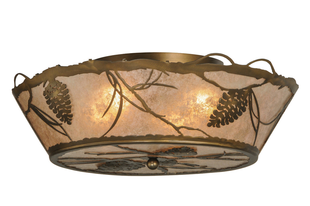 Meyda Tiffany Whispering Pines 31602 Ceiling Light - Mahogany Bronze