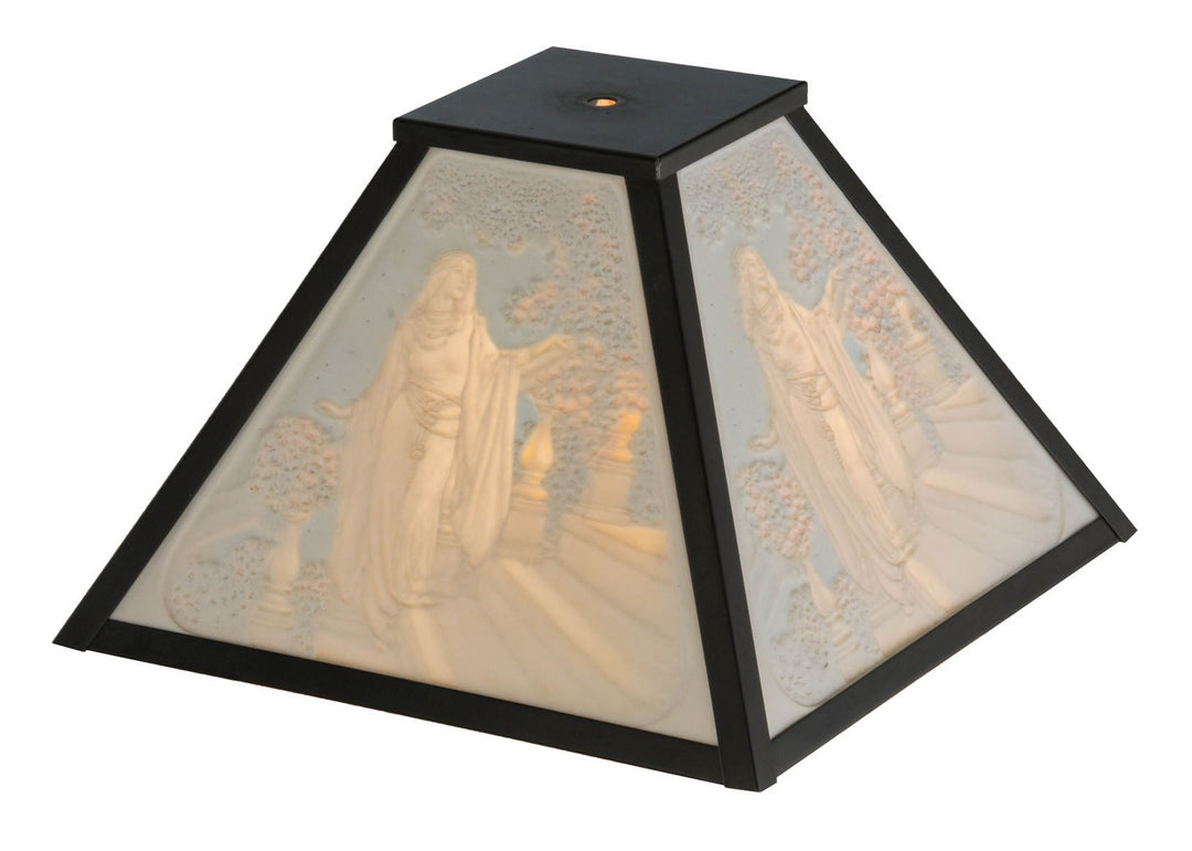 Meyda Tiffany Lighting 37455 Maxfield Parrish Cinderella"" Shade Lamp Shade Black