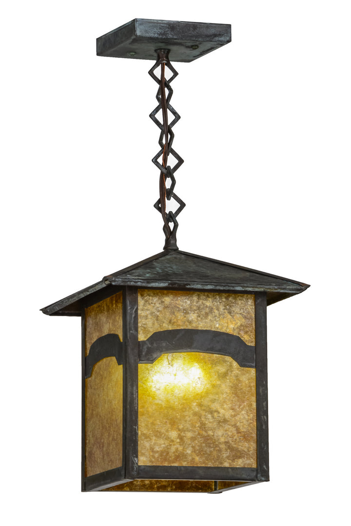 Meyda Tiffany Lighting 39512 Seneca One Light Pendant Outdoor Bronze / Dark