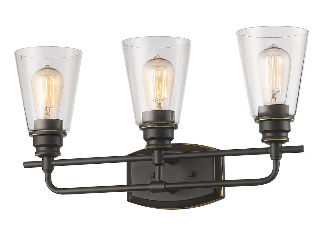 Z-Lite Annora 428-3V-OB Bath Vanity Light 21 in. wide - Olde Bronze
