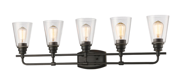 Z-Lite Annora 428-5V-OB Bath Vanity Light 37 in. wide - Olde Bronze
