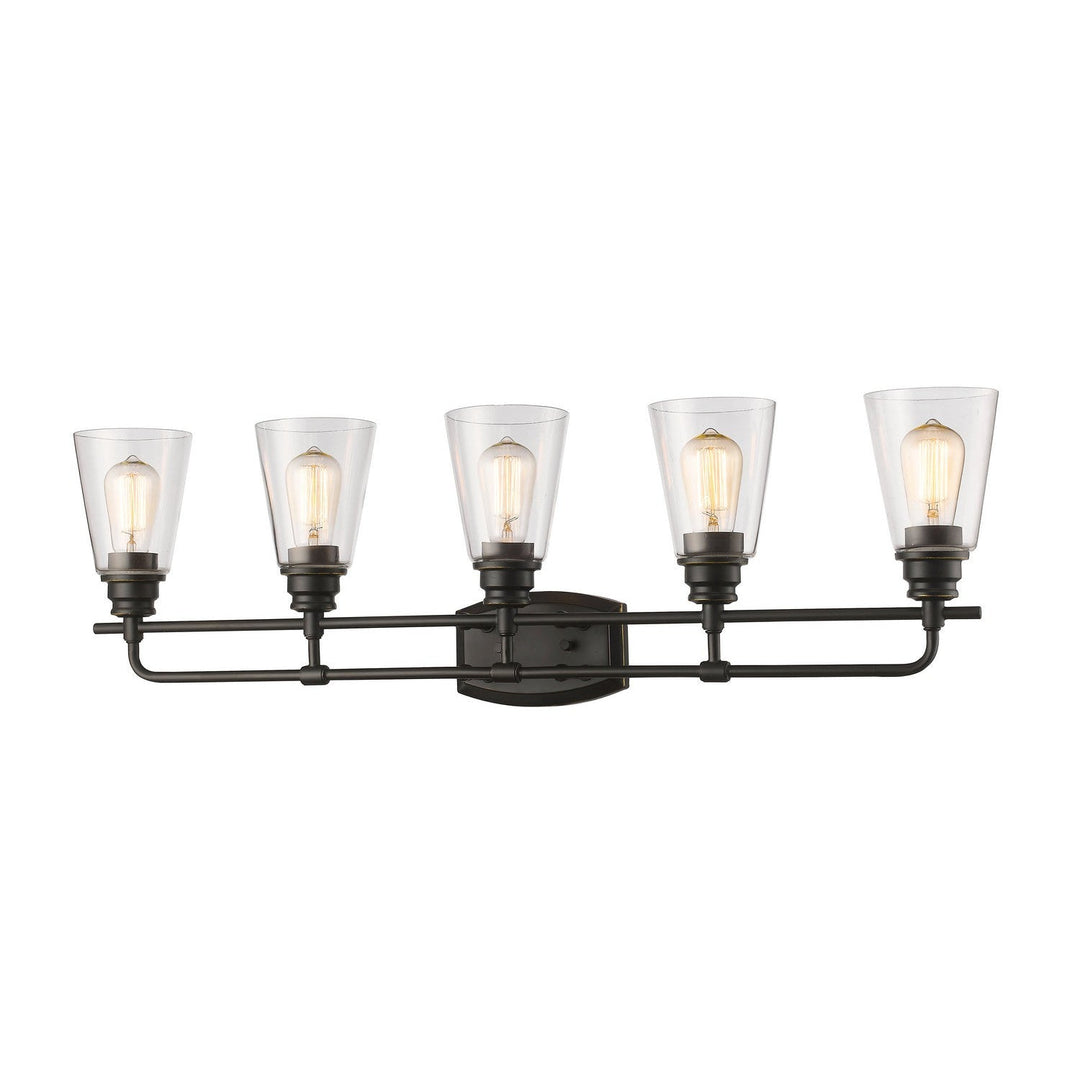Z-Lite Annora 428-5V-OB Bath Vanity Light 37 in. wide - Olde Bronze