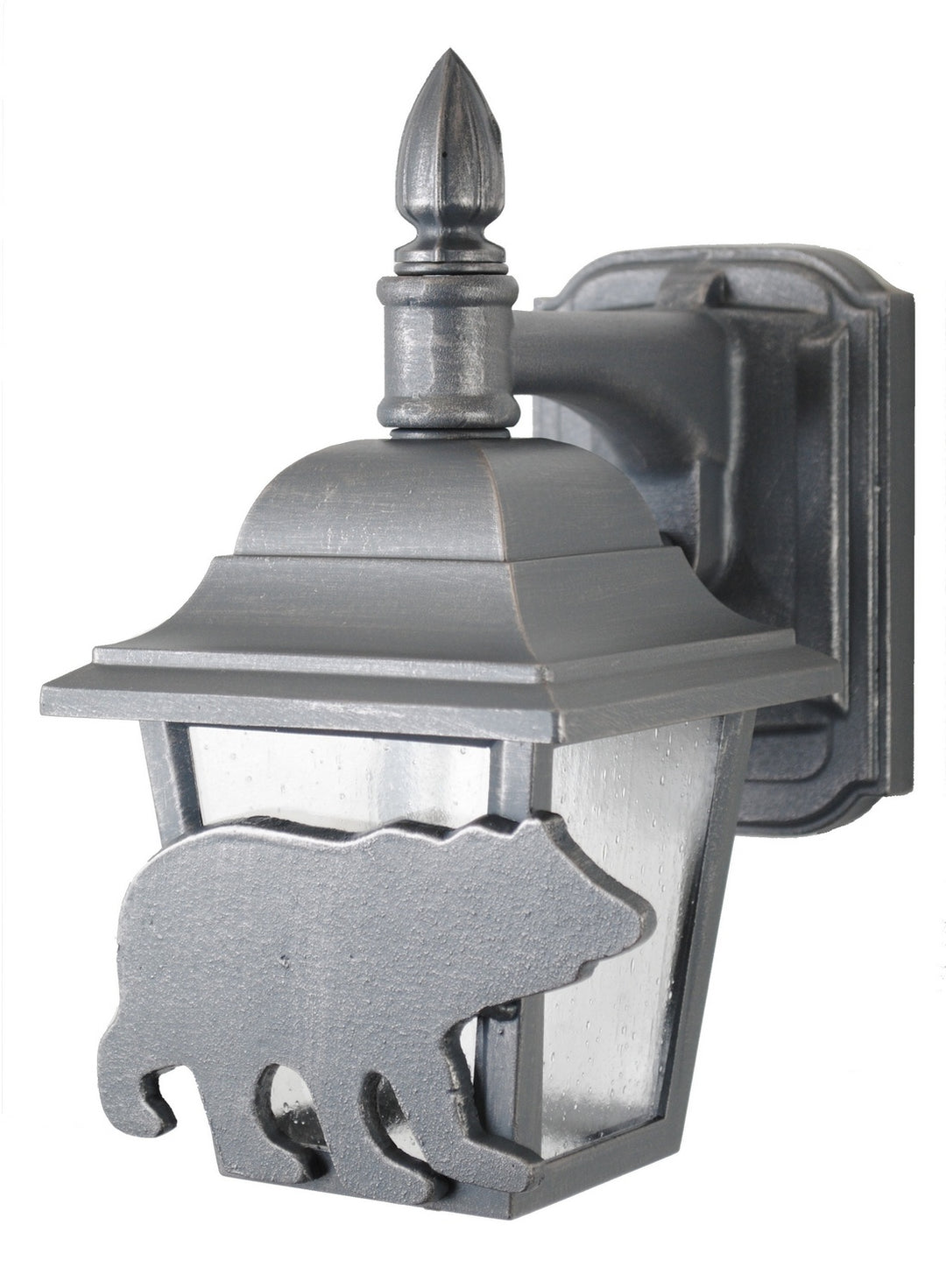 Melissa Lighting BR1736 Bear Series One Light Outdoor Fixture Outdoor Pewter, Nickel, Silver
