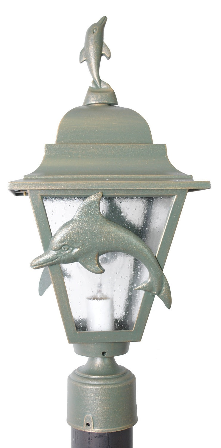Melissa Lighting DL1770 Dolphin Series One Light Outdoor Post Lantern Outdoor Bronze / Dark