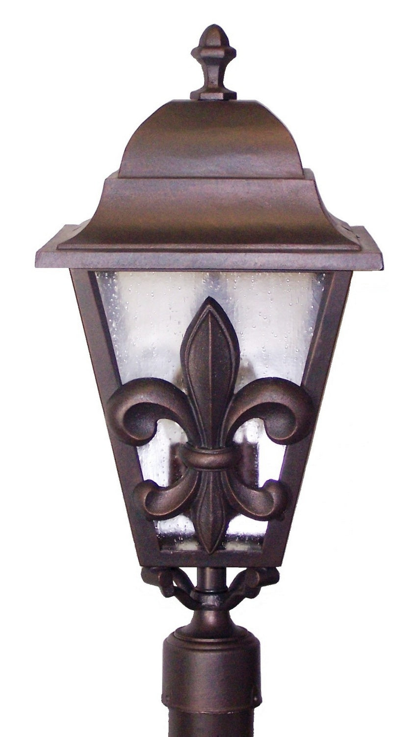 Melissa Lighting FL1790 Fleur De Lis Series Outdoor Post Lantern Outdoor Bronze / Dark