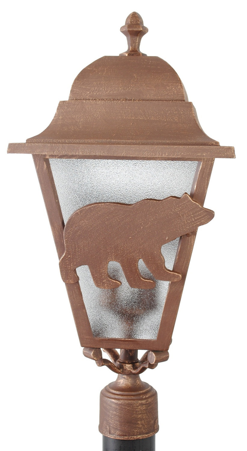 Melissa Lighting BR1790 Bear Series Outdoor Post Lantern Outdoor Bronze / Dark