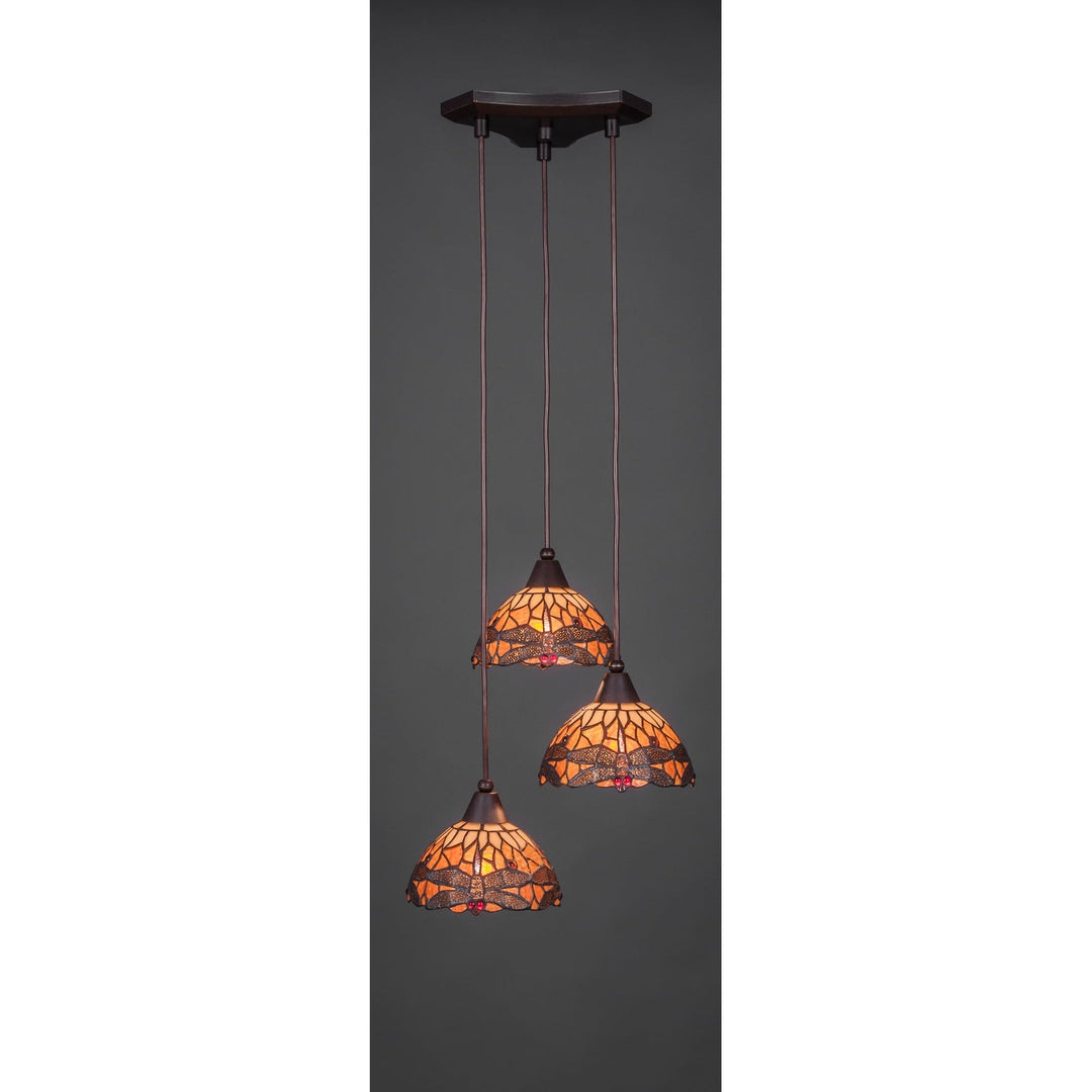 Toltec Europa 28-dg-9465 Pendant Light - Dark Granite