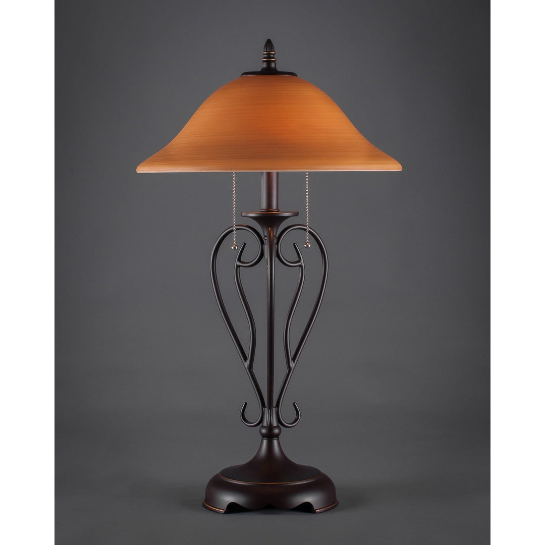 Toltec Lighting 42-DG-622  Olde Iron Lamp Dark Granite